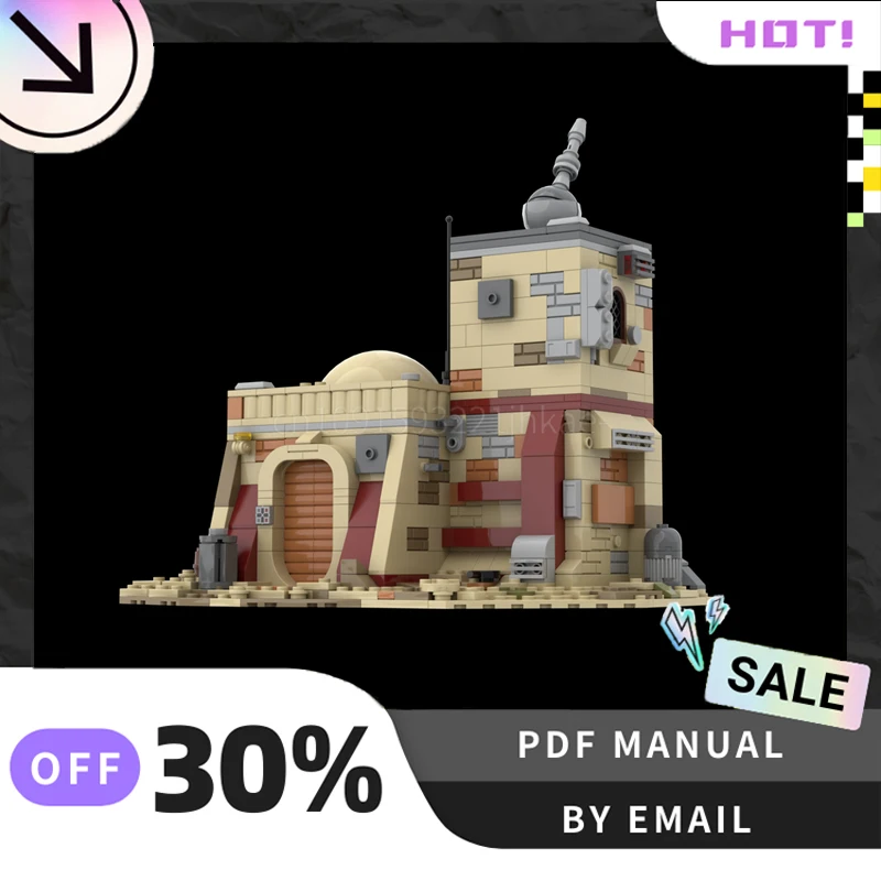 [605PCS] Aangepast MOC-huis op Tatooine # 2 Creatieve bouwstenen Set STEM Speelgoed DIY Bouwmodel Kit Verjaardagscadeaus