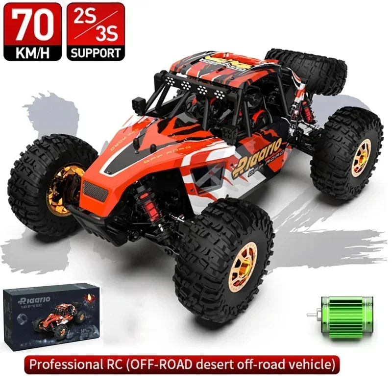 Rlaarlo Am-d12 RTR 1/12 2.4g 4wd High Speed Brushless 2s/3s Rc Electric Remote Control Model Car Desert Truck  Boy Toy Gift Box