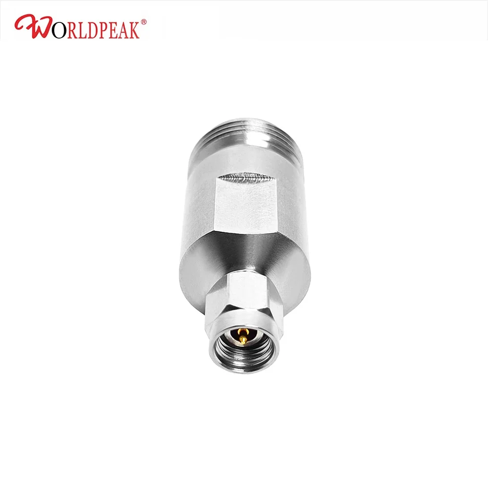 N Female To 2.92mm Male Plug Connector Stainless Steel Waveguaide Adapter