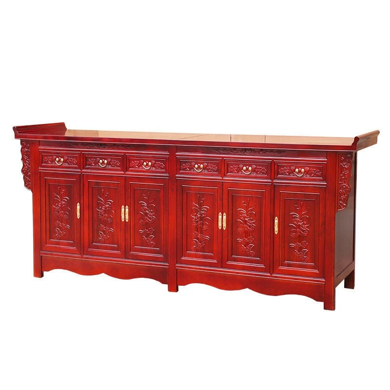 

Modern Buddhist cabinet elm Guanyin Terrace tribute to the God of Wealth Offering table in the middle