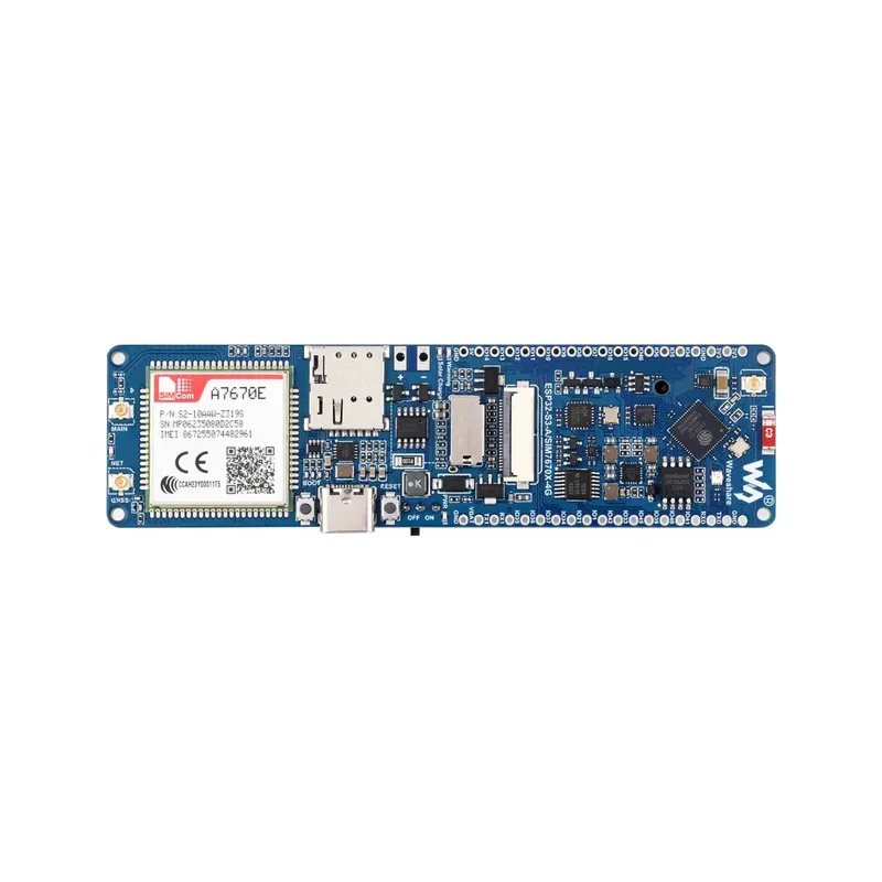 【Waveshare genuine】- ESP32-S3 A7670E 4G Development Board, LTE Cat-1 / 2G / WiFi / Bluetooth /Telephone Call/SMS/GNSS Positionin