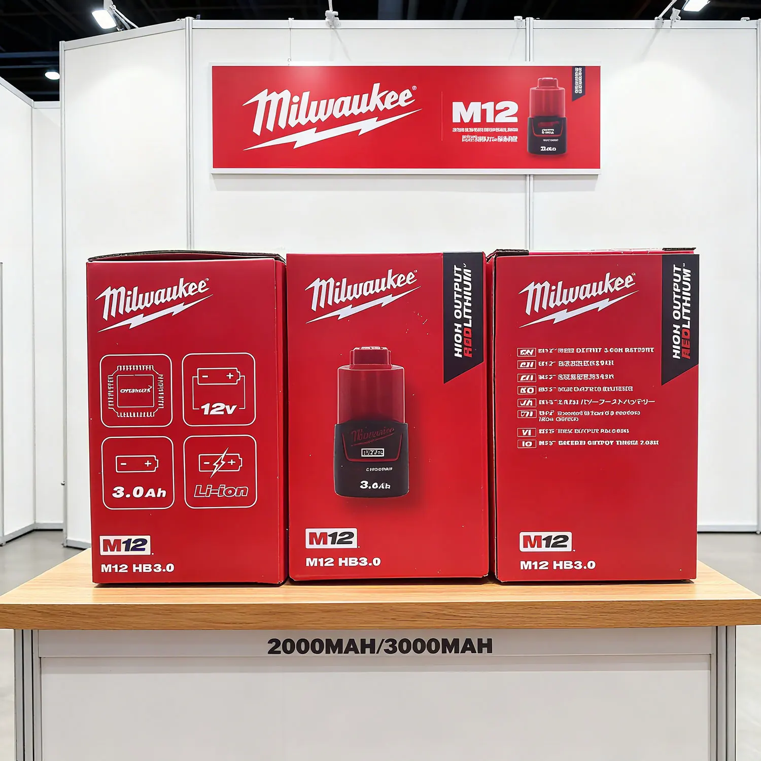 🔋 originální dobíjecí 12V baterie Milwaukee 48-11-2411 48-11-2401mil-12a-Li M12 2000mah/3000mah baterie Milwaukee. - náhled 3