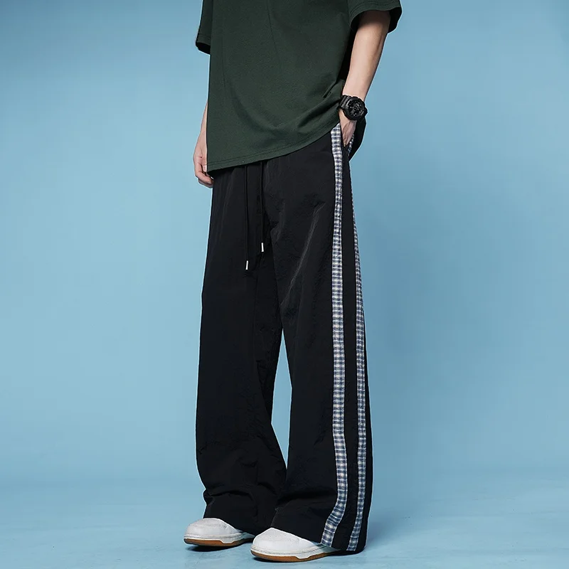 

Мужские летние тонкие брюки JOKARJONNY в американском ретро-стиле, из ледяного шелка, быстросохнущие, прямого кроя, спортивные, повседневные