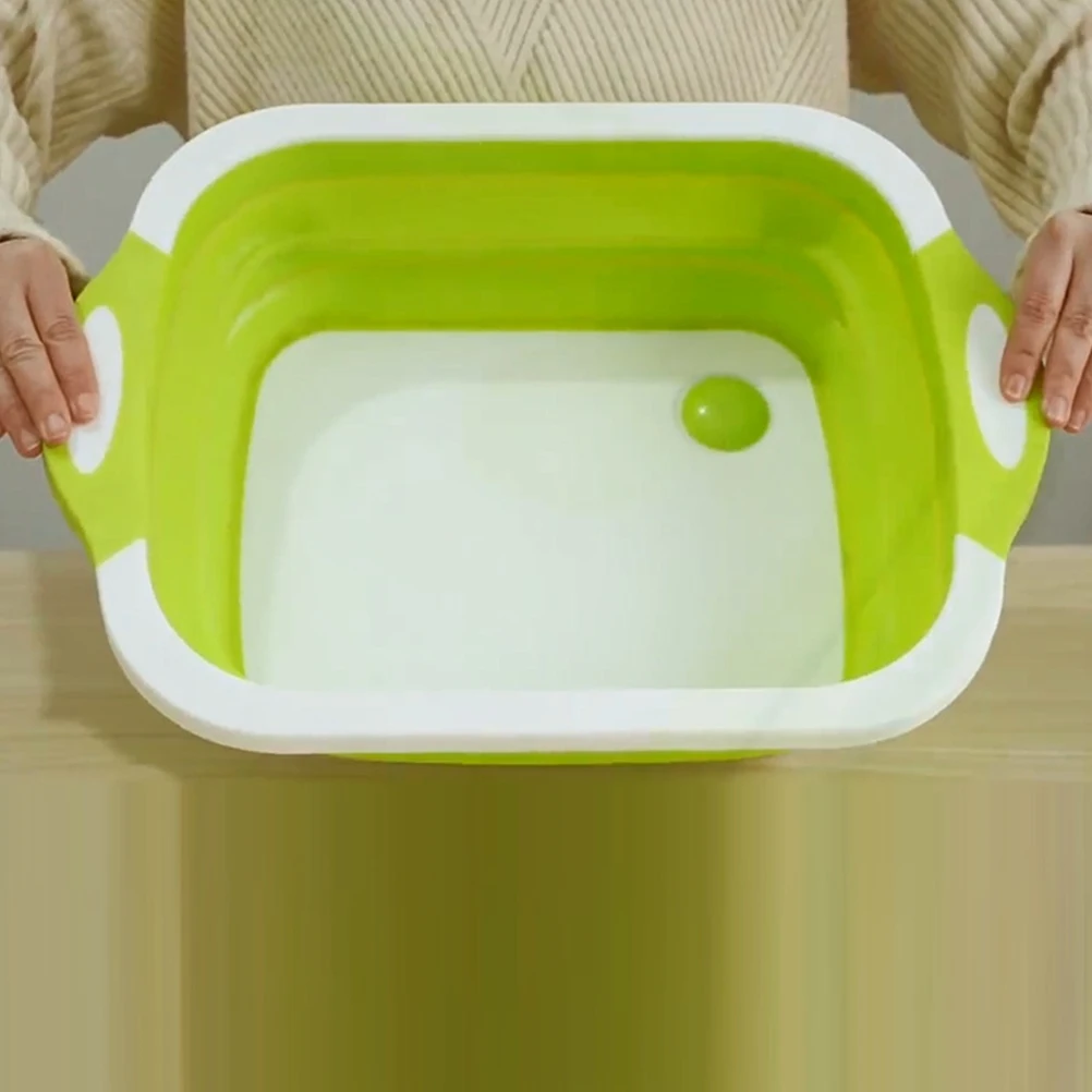 

Multi-Function Folding Board 30X20Cm Vegetable Fruit Washing Basket Kitchen Fruit Basket Utensil Filter Net Spoon