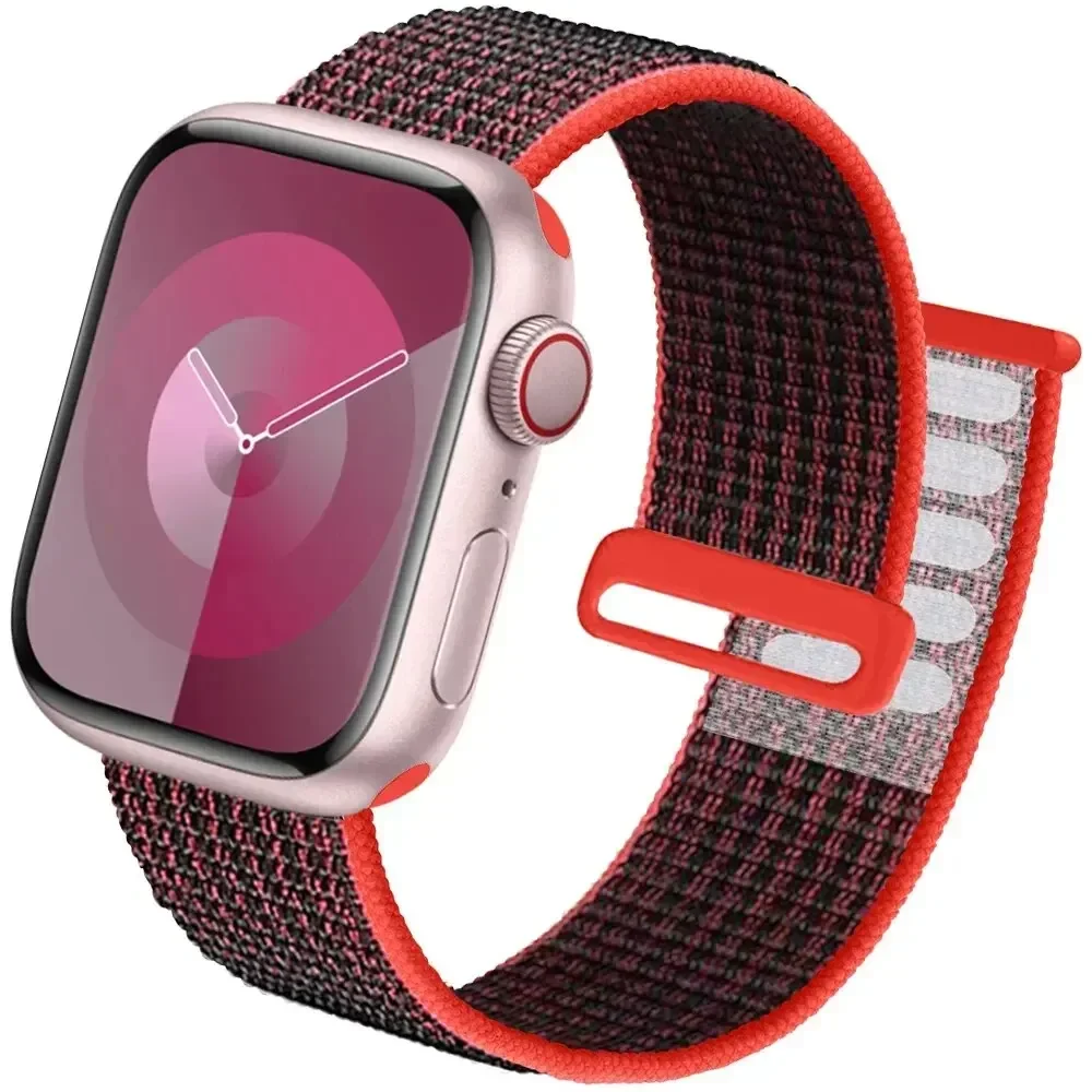 Nylon-Schlaufenarmband für Apple Watch-Armbänder 49 mm Ultra2 44 mm 40 mm 45 mm 41 mm 46–42 mm Armband für iWatch-Armband Serie 9 8 SE 7 6 5 4 10