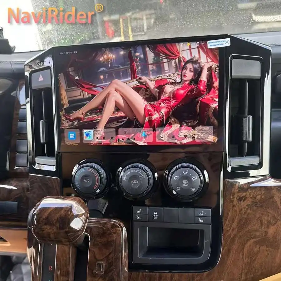 11.5 بوصة نظام راديو السيارة مشغل وسائط متعددة Carplay السيارات الملاحة لتحديد المواقع أندرويد 14 4G واي فاي لتويوتا هايس جرانفيا 2019-2022