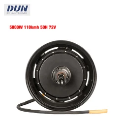 YUMA 14*7.5 inch 5000w 90kmh 72V 50H 260 Bldc Wheel Hub Dual Shaft Motor