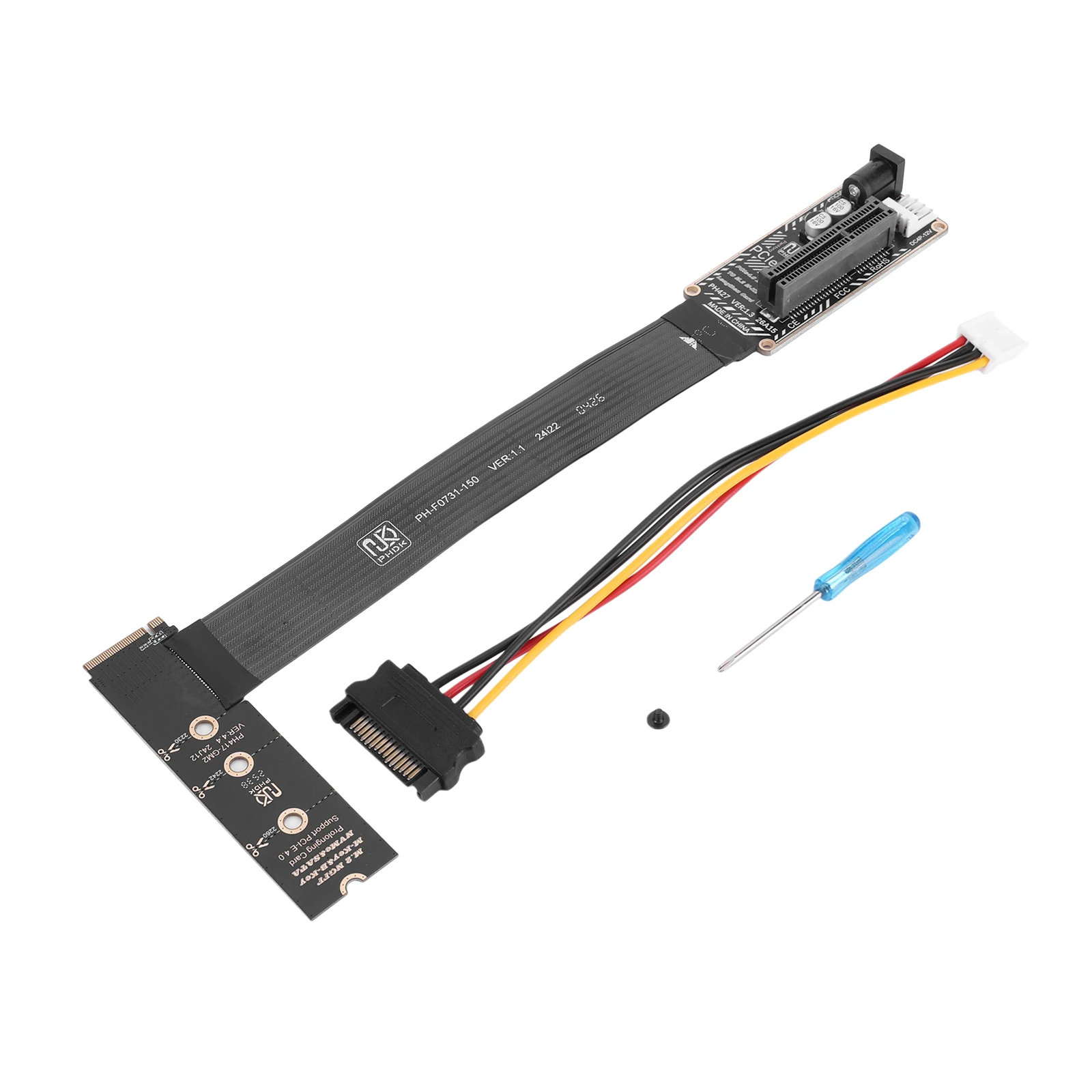for M.2 NVMe for M-Key to PCIe 4.0 X4 External GPU Expansion Card Riser Extension Cable Adapter Desktop