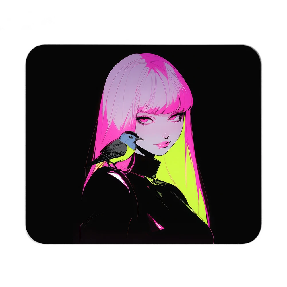 E-Sports Anime Girl Mousepad Gaming Non-Slip Mousepad Ultrafine Surface Speed Mouse Mat Premium Desk Mats Professional Table Mat