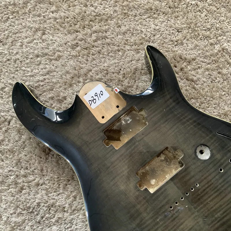 Floyd Rode TremoloElectric Guitar Body  HH Pickups Unfinished DIY Guitar Parts Replace Accessories with Damages and Dirty DB910