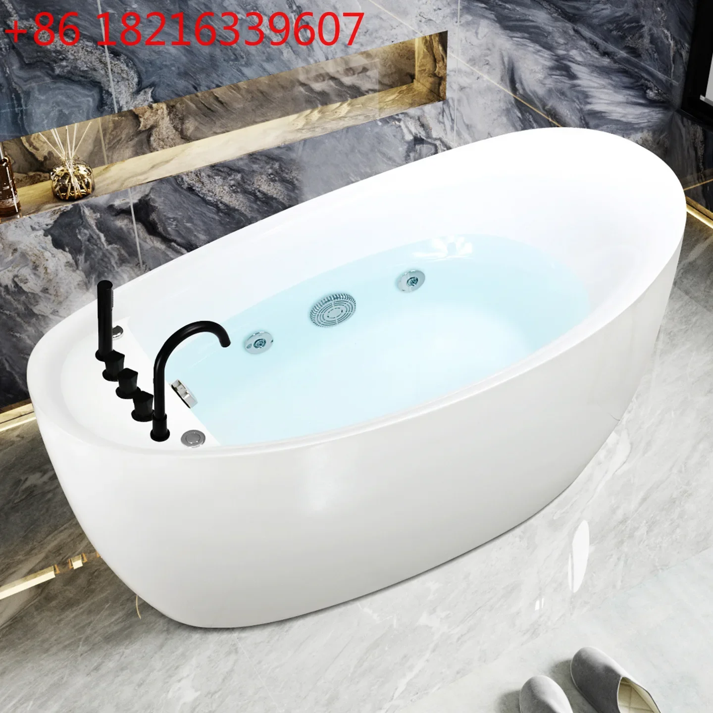 Wholesale Jacuzzi Villa Hotel Boat Shape Integrated Bath Private Family Bath