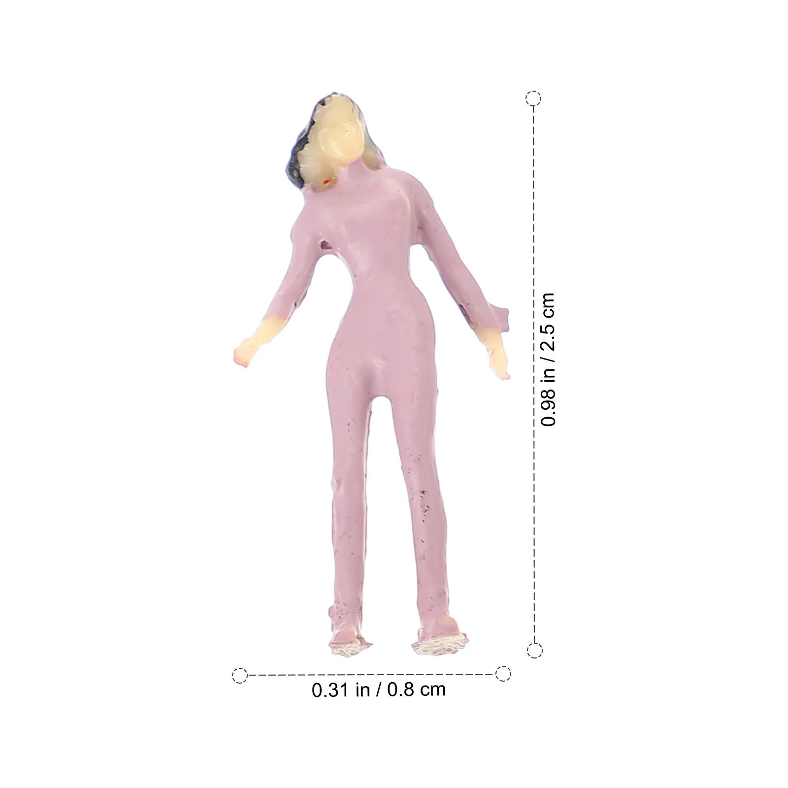 100Pcs Mini Plastic Human Models for Sand Table Architecture Layout Micro Landscape Decoration Simulation People Figures
