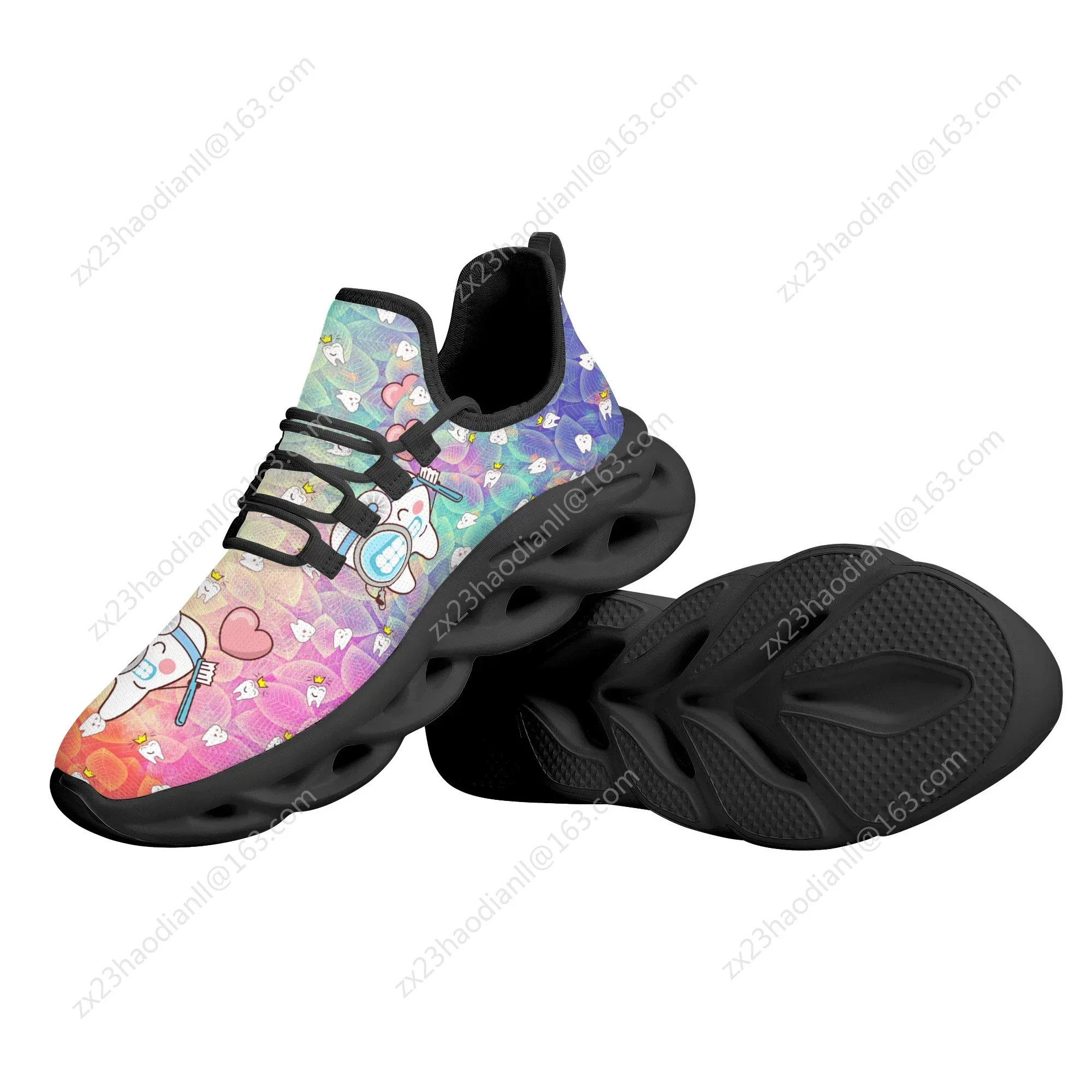 Cartoon Dental Doctor Brand Design Platform Shoes Comfortable Breathable Outdoor Jogging Shoes New Non-slip Fashion Sneakers