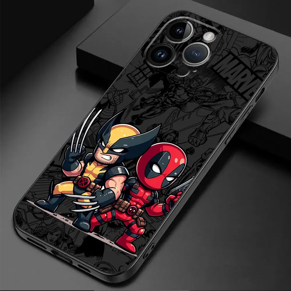 TPU Soft Phone Case for Google Pixel 8 Pro 6a 7 Pro 7a 6 Pro Marvel Deadpool And Wolverine Cartoon Capa Cover