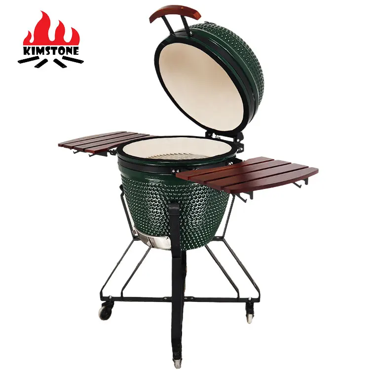 21inch KIMSTONE KimPu Kamado Gril with Golf Pattern Luxury Grill Using in Yard or Home
