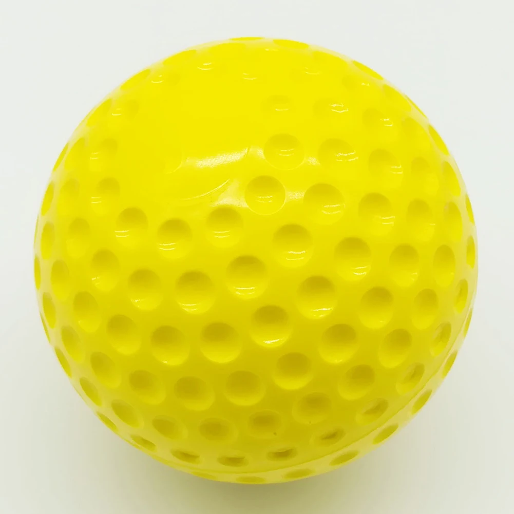 Hot Sales 9-inch 12 Inch Baseball PU Concave Hole Training For Playing Fluorescent Yellow Ball For Baseball Tool