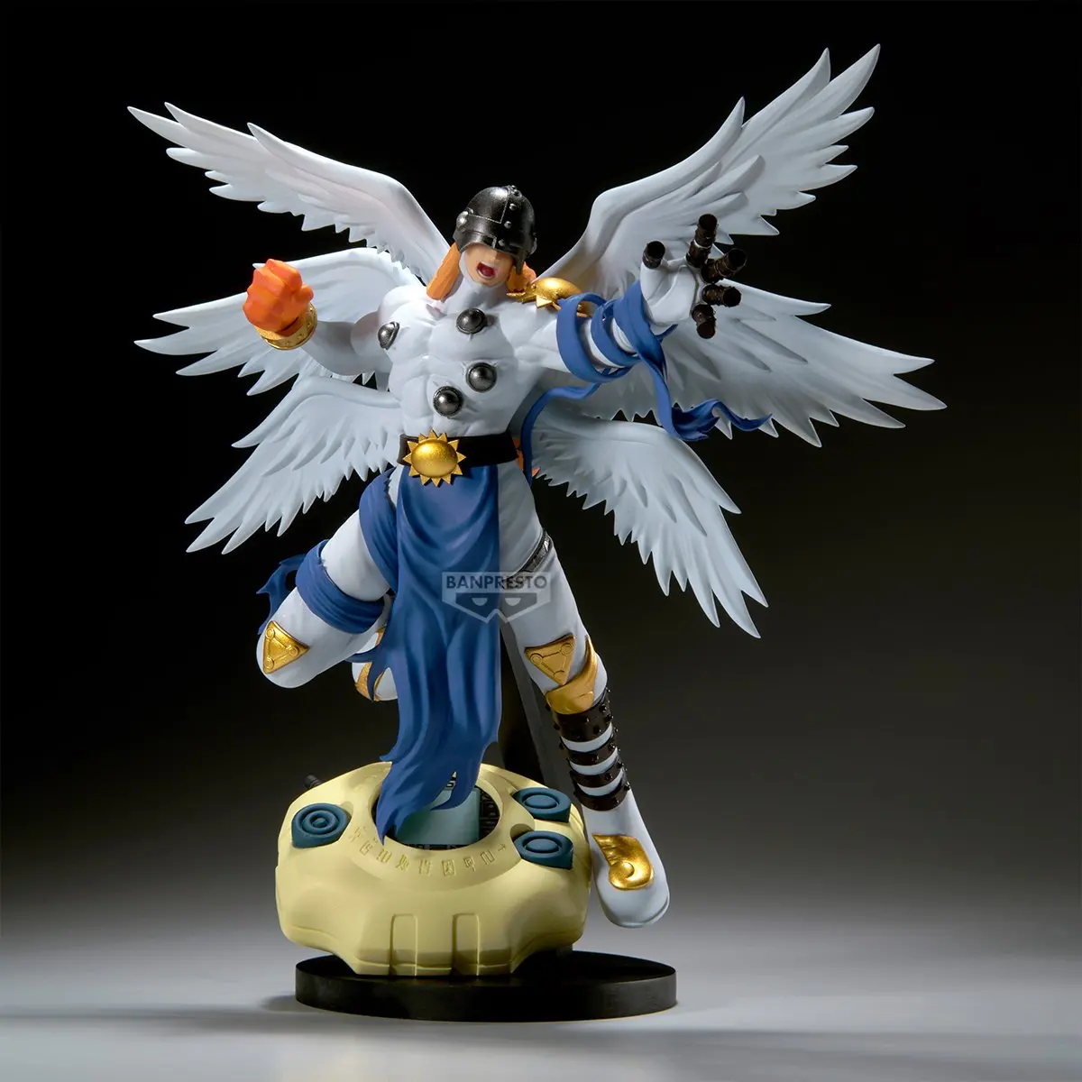 Original Bandai Model Banpresto Digimon Adventure 22cm Angemon 10cm Patamon Figure Anime PVC Figurine Collection Toys Gifts view 5