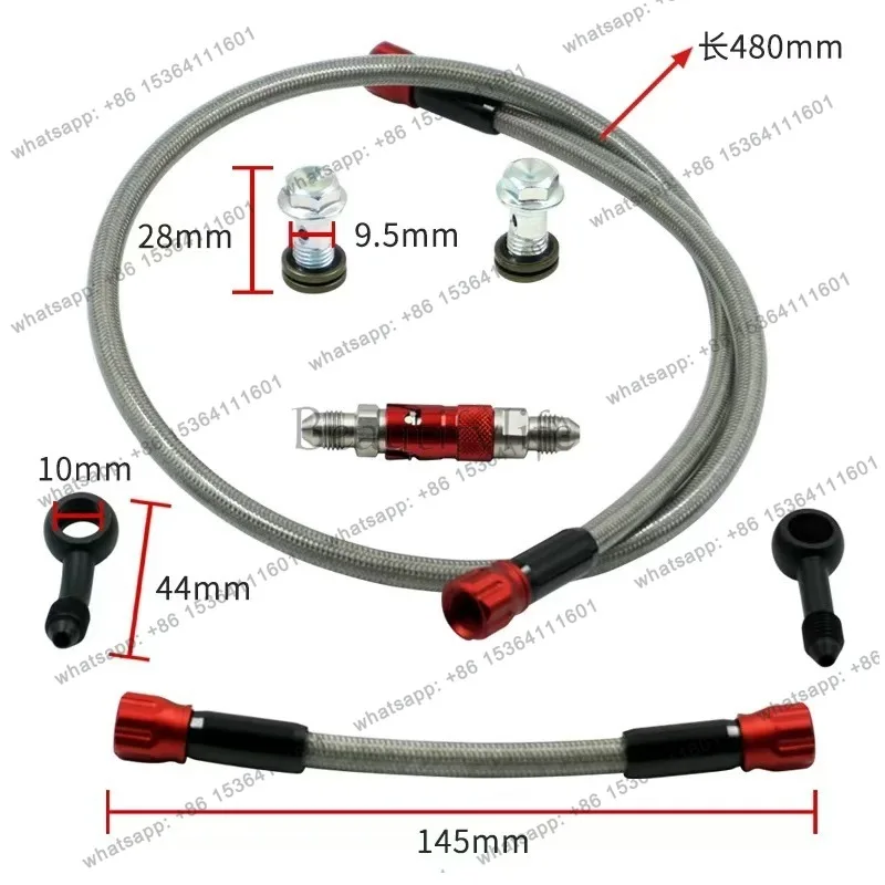 Motorcycle modification accessories AN3 calipers YouTube oil breaker/quick release combination set - stainless steel through