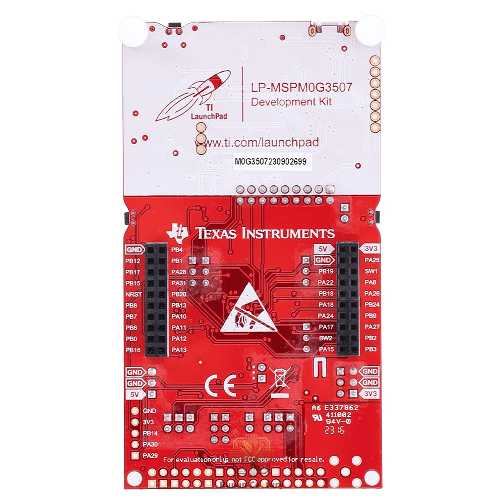 FOR Texas Instruments LP-MSPM0G3507 LaunchPad Development Kit for 80MHz ARM Cortex-M0+ MCU with Temp Light Sensor