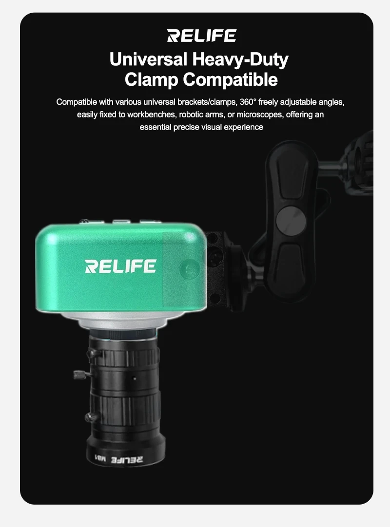 RELIFE MB1 Industrial Camera Lens, 12 Megapixels for Clear Imaging, Multi-Sensor Compatibility FA Zoom Lens 6-36MM