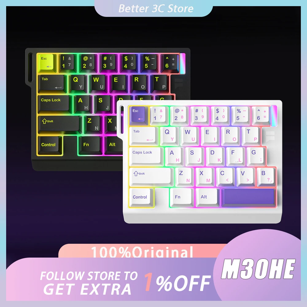 

FURYCUBE M30HE Single-hand Magnetic Switch Keyboard Wired FPS E-sports Gaming Keyboard 0.1ms Ultra-low Latency Custom Pc Gamer