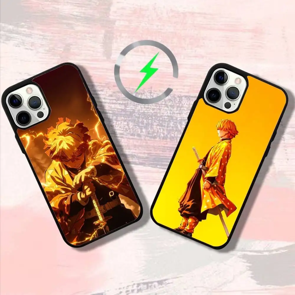 

Anime Z-Zenitsus A-Agatsuma-as Phone Case For iPhone16,15,14,13,12,11,Pro,Max,Plus,Mini,SE4,E Magnetic Magsafe Wireless Charging