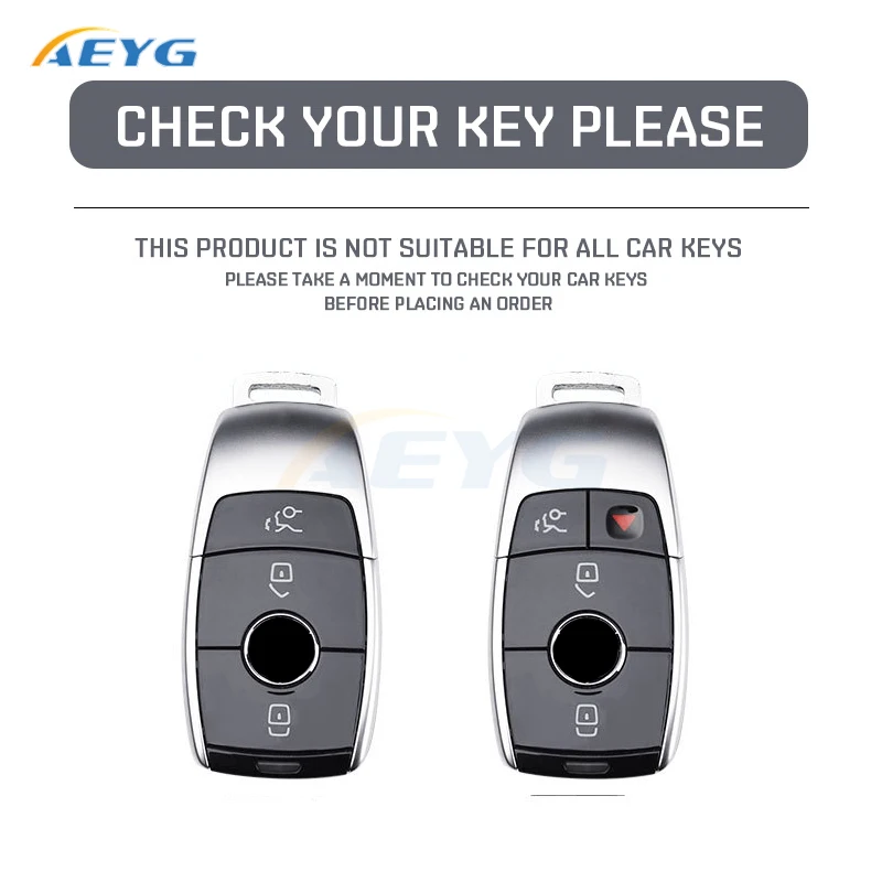 TPU Car Key Case Cover Shell Fob For 2019 2020 Mercedes-Benz A220 E63S AMG E-Class GLE 350 4MATIC E300 E400 E43 W213 Keychain