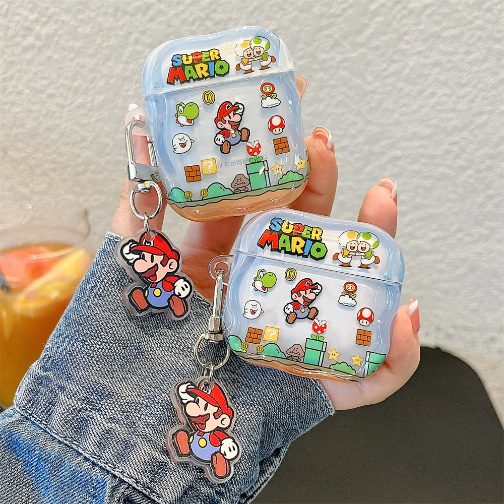 

Cute cartoon headphone case protective cover for Airpods 4 3 2 1 Pro 2 cover with charm Funda for Airpods Pro 2 4 Earphone Funda