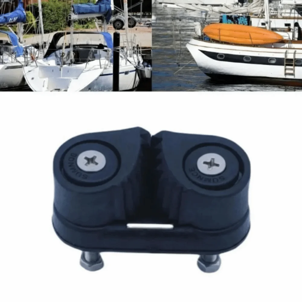 Double Nylon Ball Rope Clamp Ball Bearing Flared Leading Ring Boat Accessories Lightweight Guide Ring Wire Clamp