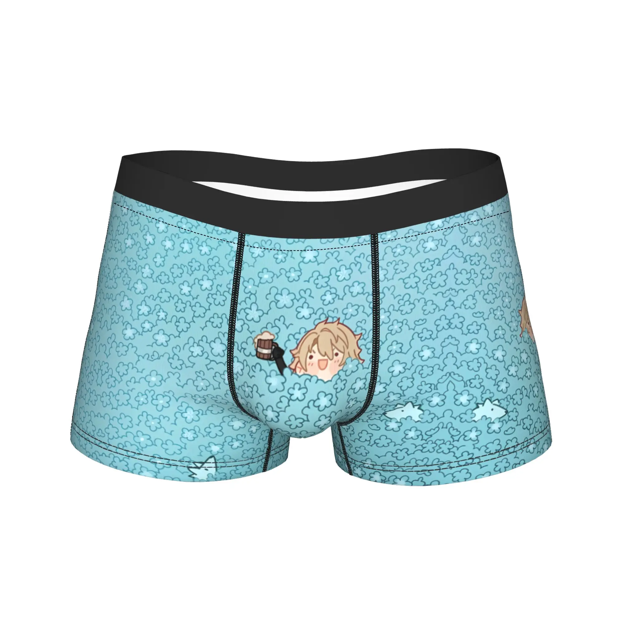 Genshin Impact Game Printed Underwear  Soft Trend Panties Design Shorts Briefs For Males Pouch Plus Size Boxershorts