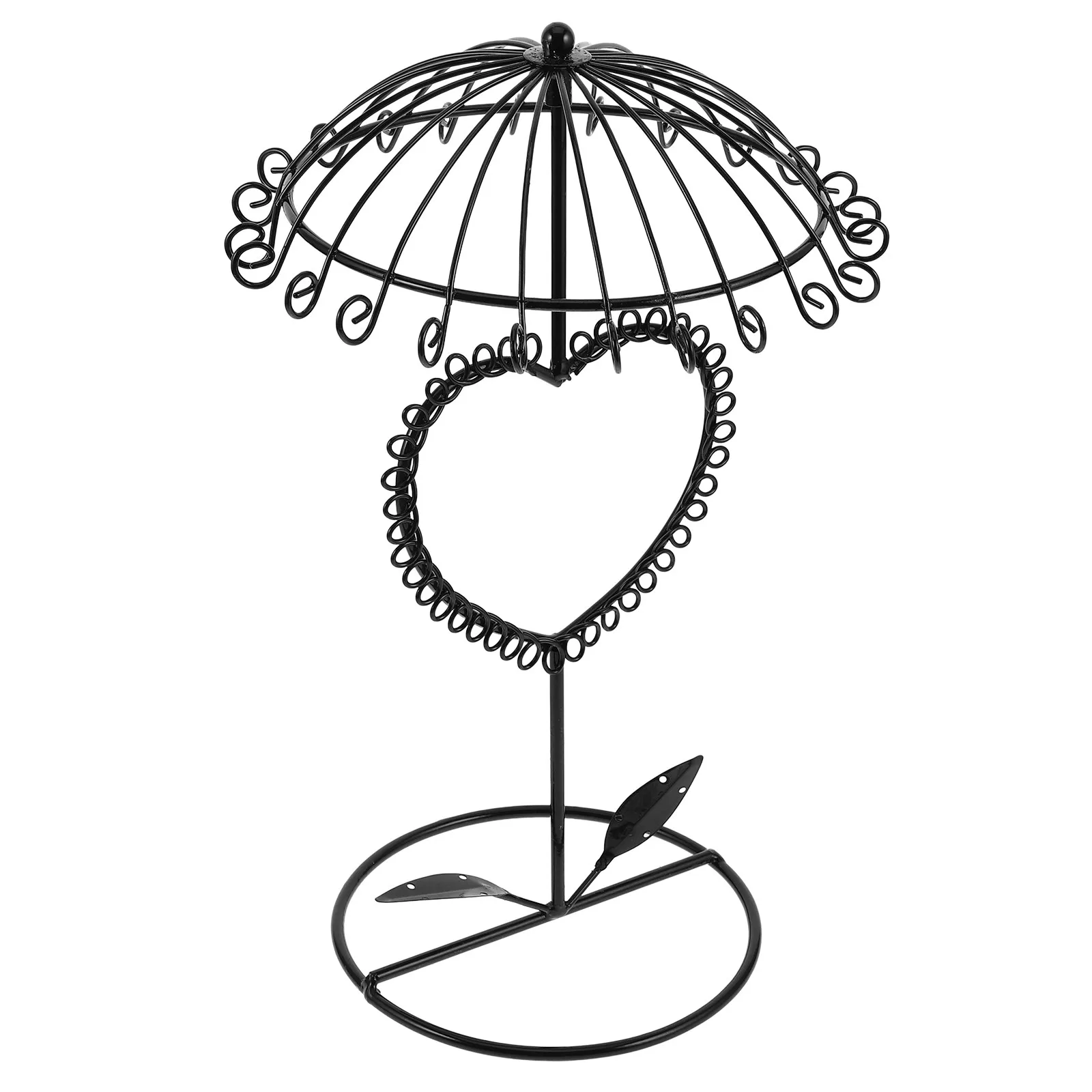 Sturdy Iron Jewelry Display Stand for Necklaces Earrings Bracelets Elegant Organizer Rack Ideal Birthday Gift for Women Mother
