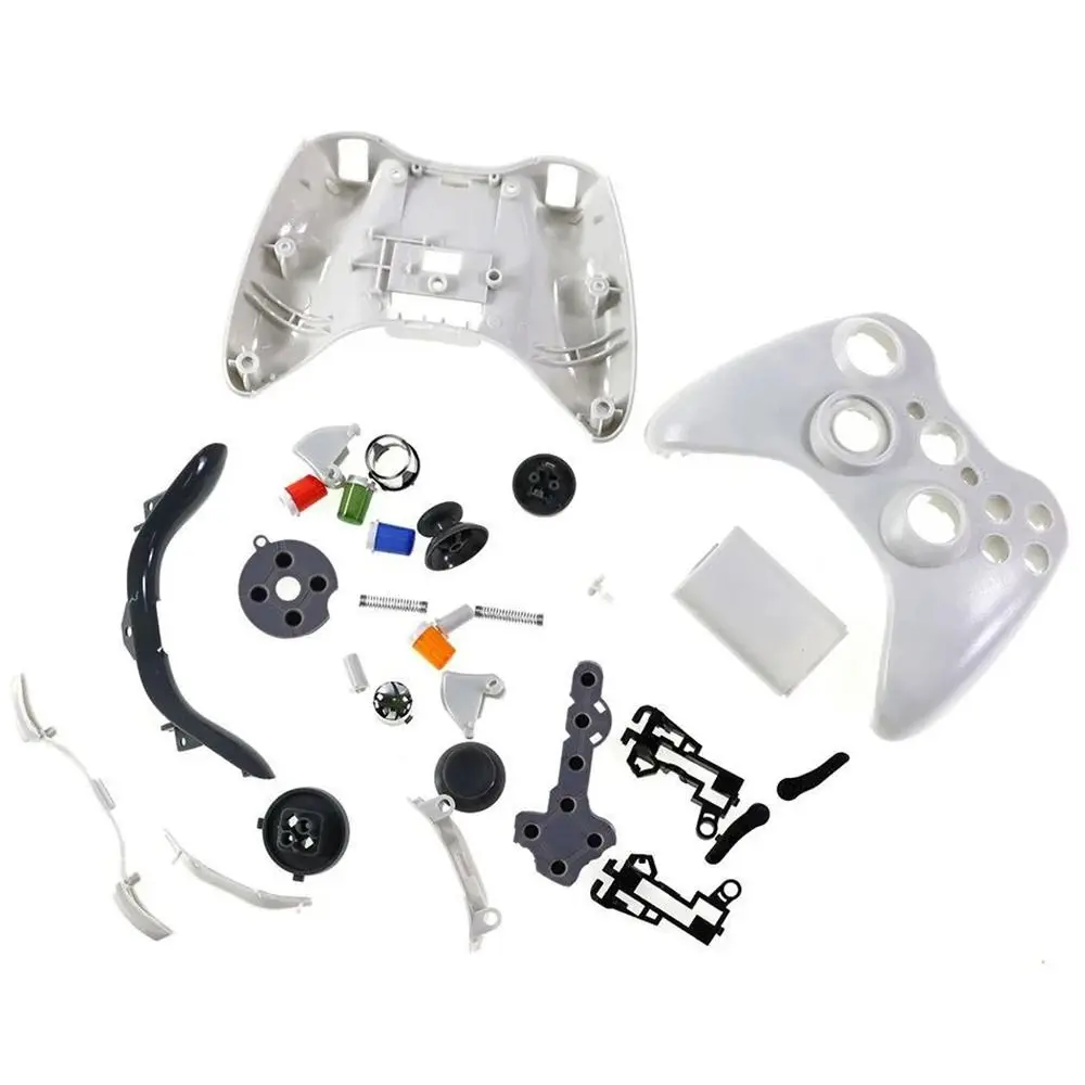 Wireless Controller Case Cover Kit Thumbsticks für Xbox 360 Gamepad Vollständige Gehäuseschale und Tasten