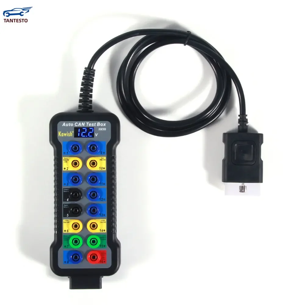 2024 Free Shipping!CAN Test Box Breakout  and Protocol Detector OBD Scan Tool Assistant,Decoder Assistant KW308