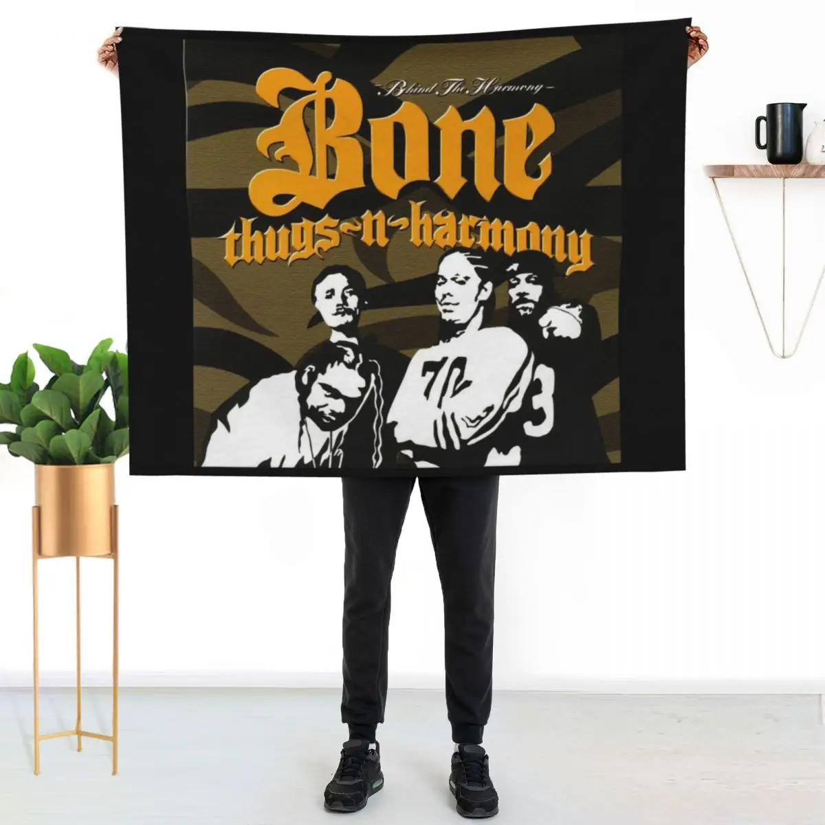 

Bone Thugs-N-Harmony behind the harmony Throw Blanket Anti Shedding Soft Fuzzy Blanket for Home