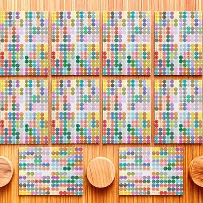 10Pcs Stickers for Jar Adhesive Bottle Label Round Canning Label Set Oil Bottle Decals Packaging Labels Kitchen Seasoning