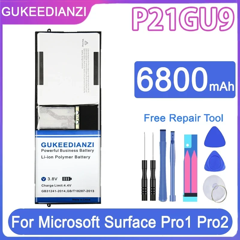 

Сменный аккумулятор GUKEEDIANZI P21GU9 6800 мАч для Microsoft Surface Pro1 Pro2