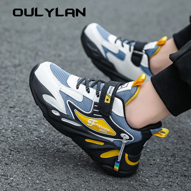 Net Children's Running Sneakers Breathable Lightweight Soft Non-slip Leisure Comfortable Walking Boys Girls Casual Shoes