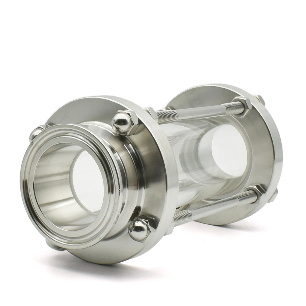 DIOPTER 3/4 "-4" PIPE SANITARY FLOW SIGHT GLAS, GESCHIKT FÜR 19-108MM PIPE DIAMETER SS304 316L EDELSTAHL HOMEMADE – Detail 2