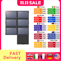 ALLPOWERS Solar Panel 60W Foldable Solar Charger with 18V DC+USB-C 60W+USB-A*2 for Powerstation ,Camping, Laptop, Phone, Riding