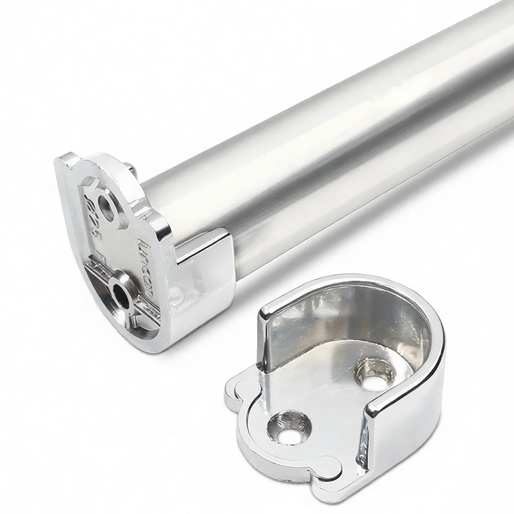 Heavy Duty Zinc Alloy Closet Rod Flange Bracket Support Hardware Wardrobe Hanging Rail Organizer Furniture Tool