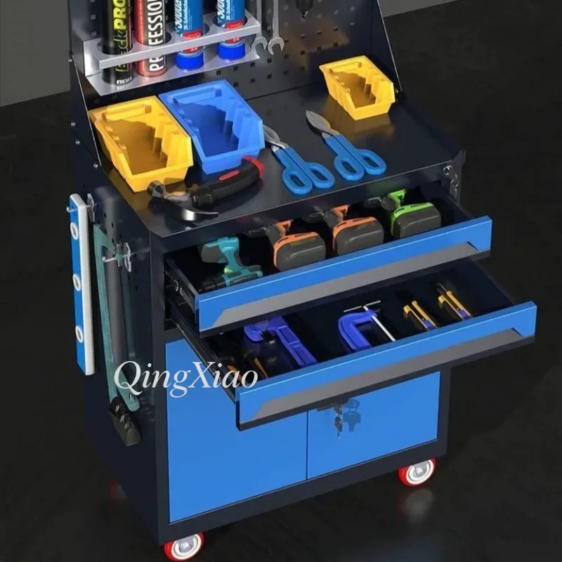 Rolling Tool Chest Drawer Cabinet Heavy Duty Mechanic Trolley Cart Smooth Sliding for Workshop Garage Repair Shop