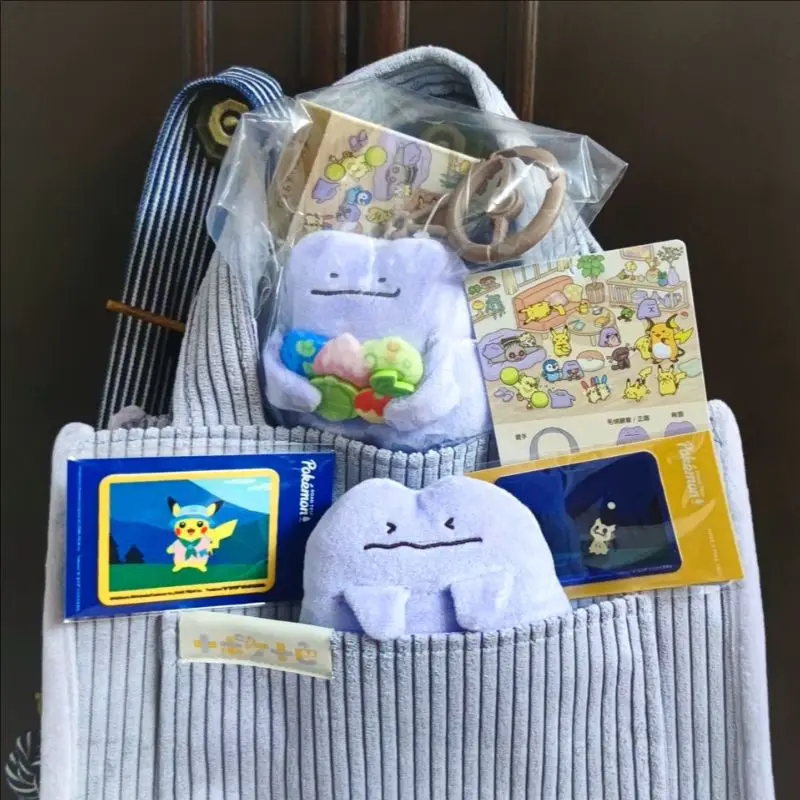 

Genuine PokéMon Different Personalities Series Pikachu Ditto Plush Pendant Blanket Anime Collectibles Toy Girl Birthday Gift