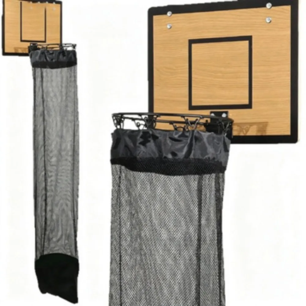 Can Be Hung Hanging Laundry Basket No Drilling Required Household Basketball Hoop Laundry Basket Net Fabric Storage