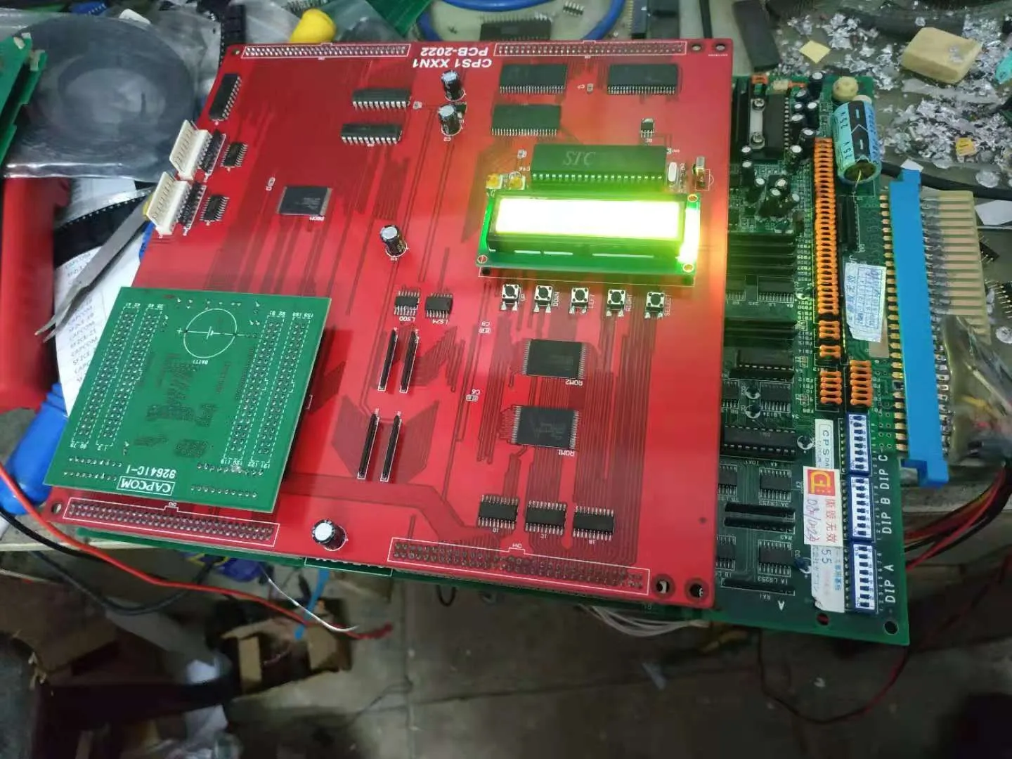 CPS1 PCB Conversion Arcade Game 87 in 1 B+C PCB Retro Arcade Motherboard Replacement Parts