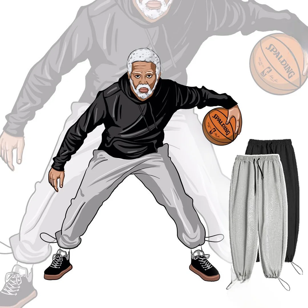 

Men's Hiphop Baskeall Loose Leggings Summer Thin Sports Sle High Street Trend Brand Casual Pants Loose Fit Comfortable