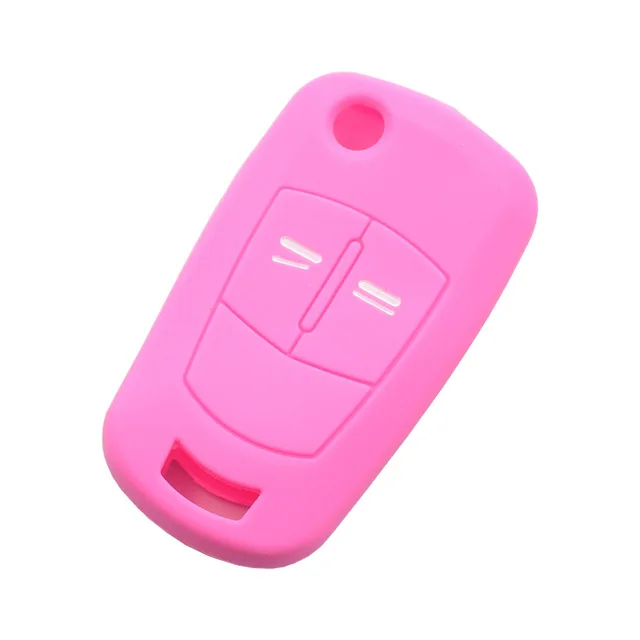 Silicone Flip Car Key Case For Vauxhall Opel Corsa Astra Vectra Signum 2 Buttons Folding Keychain Remote Fob Protection Cover