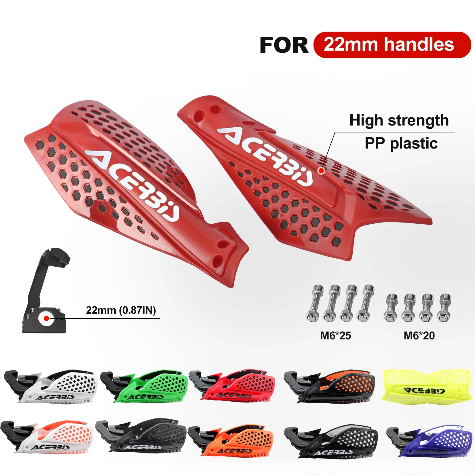

Universal 22mm 7/8" Motorcycle Hand Guards Handlebar Protector Handguard For Motocross Dirt Bike ATV Pit Bike