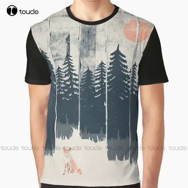 A Fox In The Wild... Graphic T-Shirt Uncle Shirt Digital Printing Tee Shirts Christmas Gift New Popular Xxs-5Xl Streetwear