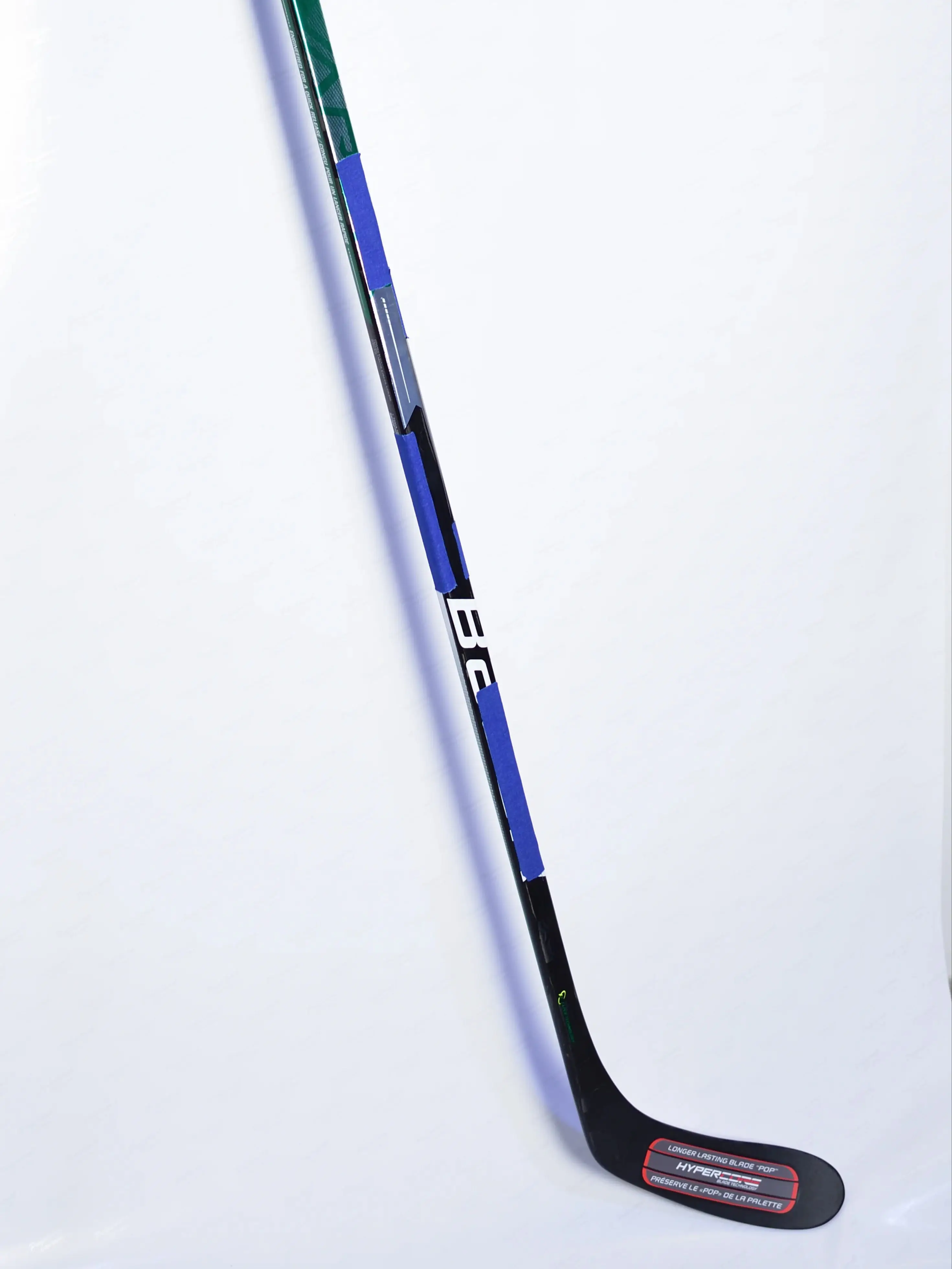 Ice Hockey Sticks V Series, Fibra de carbono em branco leve, Fita P92 P28, Luz verde, Novo, Cor especial, 380g, 2 pacotes