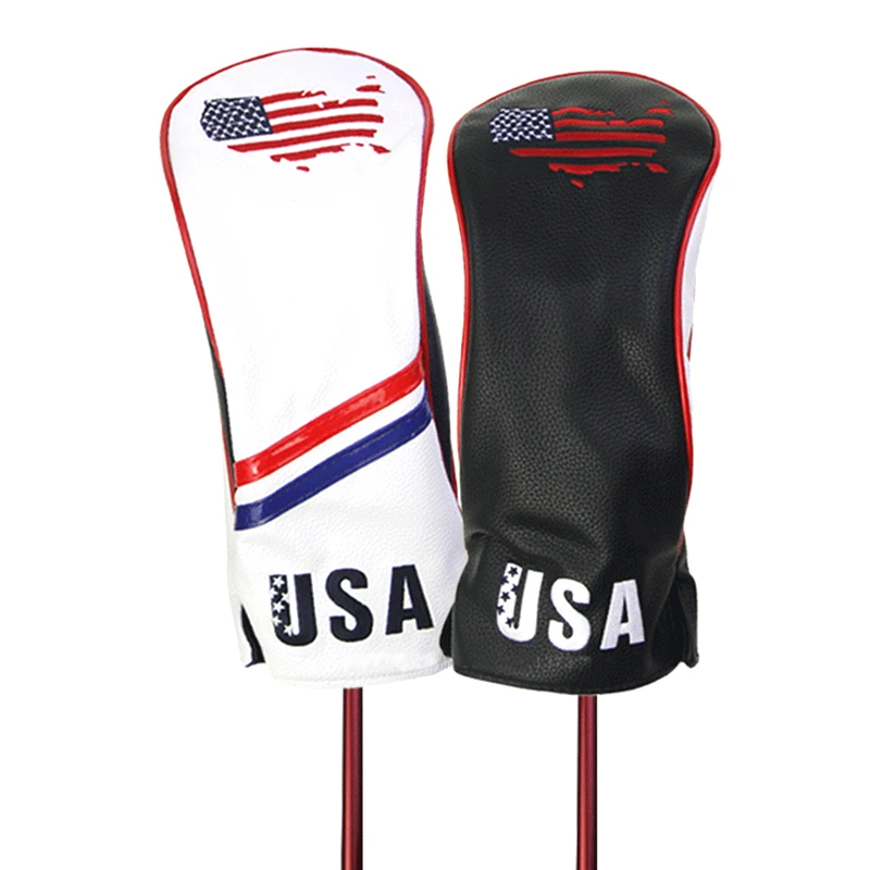 

Wholesale Golf Wood Head Covers Customized Blank Golf Headcovers Pu Leather Club Covers Pu Adult Golf Headcover